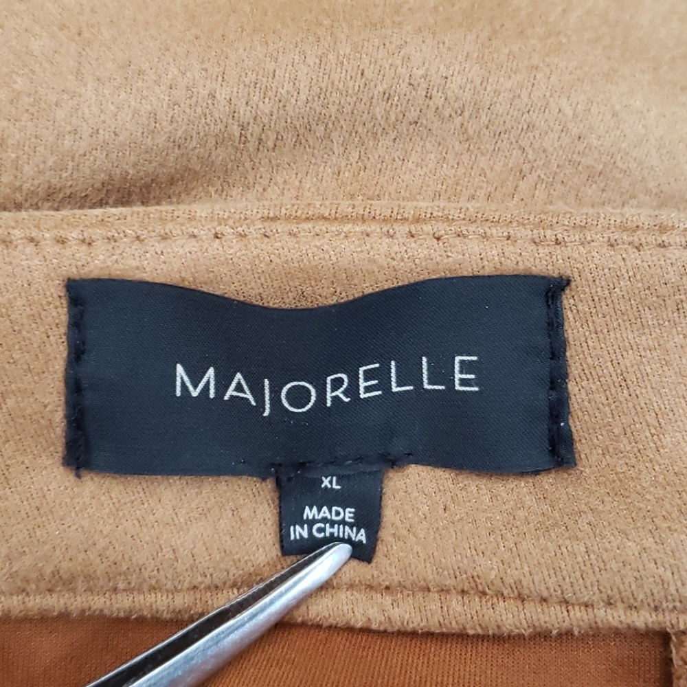 MAJORELLE Camel Faux Suede Lace-up Jillian Pant XL - Picture 8 of 13